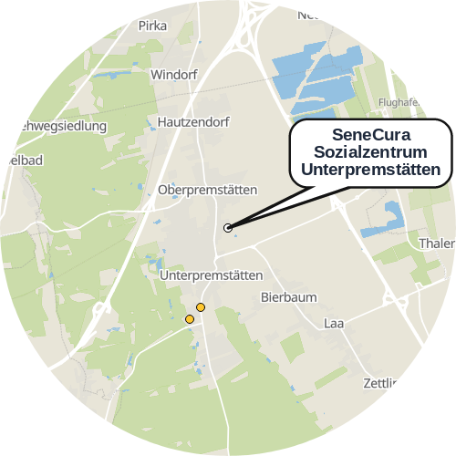 Kartenausschnitt für die Firma SeneCura Sozialzentrum Unterpremstätten
