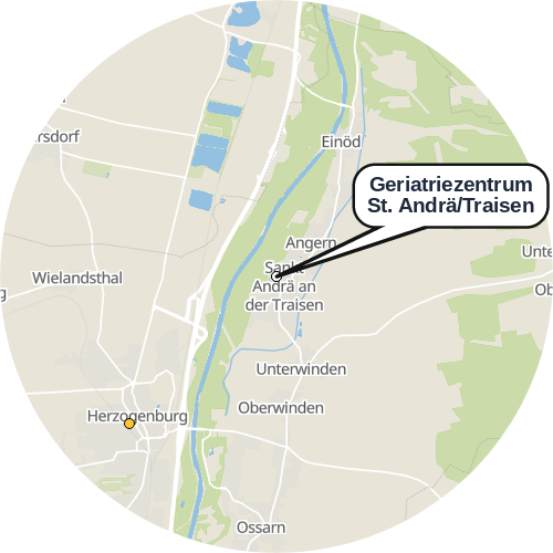 Kartenausschnitt für die Firma Geriatriezentrum St. Andrä/Traisen