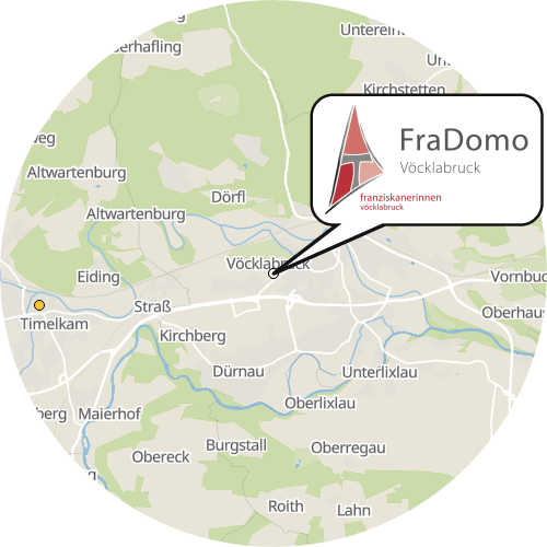 Kartenausschnitt für die Firma FraDomo Vöcklabruck