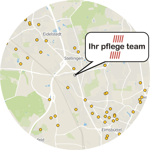 Kartenausschnitt für die Firma Ihr pflege team Ambulante Krankenpflege Schlomm GmbH