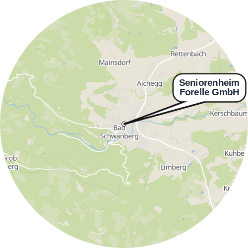 Kartenausschnitt für die Firma Seniorenheim Forelle GmbH