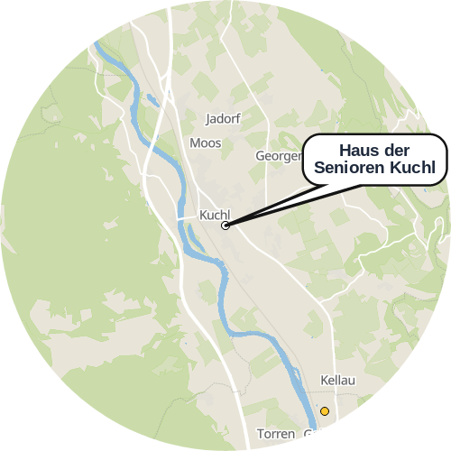 Kartenausschnitt für die Firma Haus der Senioren Kuchl