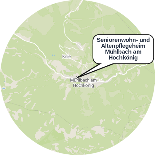 Kartenausschnitt für die Firma Seniorenwohn- und Altenpflegeheim Mühlbach am Hochkönig