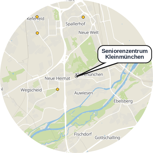 Kartenausschnitt für die Firma Seniorenzentrum Kleinmünchen