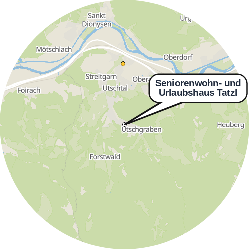 Kartenausschnitt für die Firma Seniorenwohn- und Urlaubshaus Tatzl