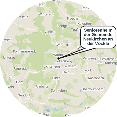 Kartenausschnitt für die Firma Seniorenheim der Gemeinde Neukirchen an der Vöckla