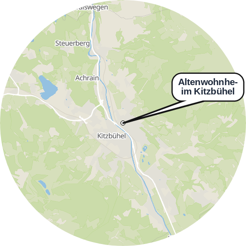 Kartenausschnitt für die Firma Altenwohnheim Kitzbühel