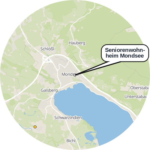 Kartenausschnitt für die Firma Seniorenwohnheim Mondsee