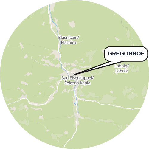 Kartenausschnitt für die Firma GREGORHOF