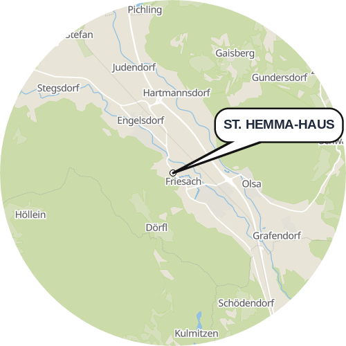 Kartenausschnitt für die Firma ST. HEMMA-HAUS