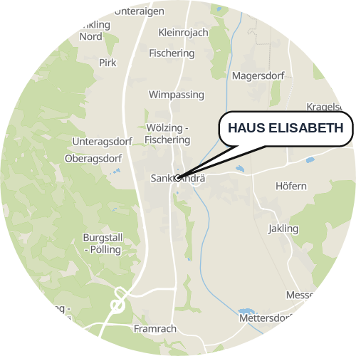 Kartenausschnitt für die Firma HAUS ELISABETH