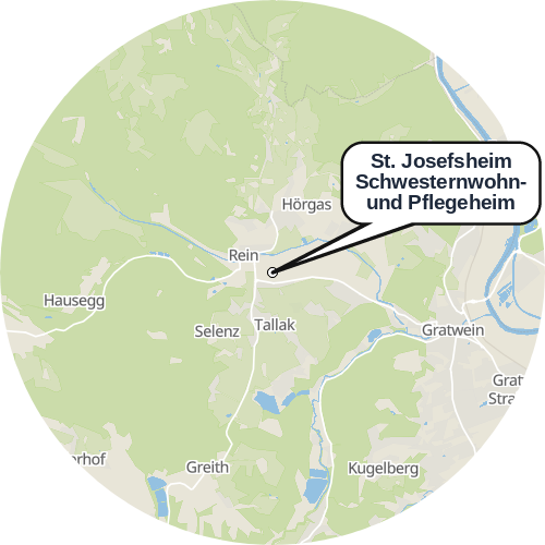 Kartenausschnitt für die Firma St. Josefsheim Schwesternwohn- und Pflegeheim
