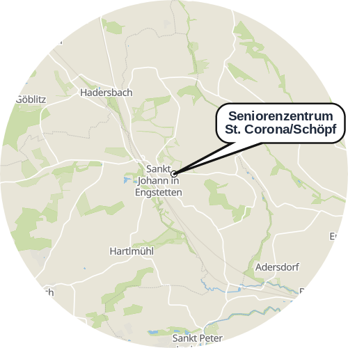 Kartenausschnitt für die Firma Seniorenzentrum St. Corona/Schöpf