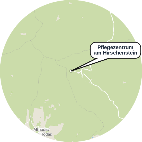 Kartenausschnitt für die Firma Pflegezentrum am Hirschenstein