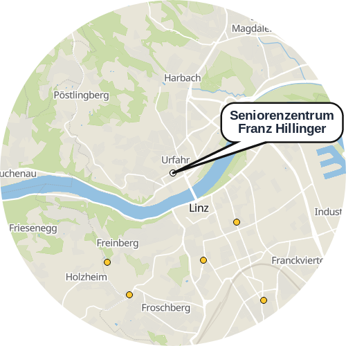 Kartenausschnitt für die Firma Seniorenzentrum Franz Hillinger