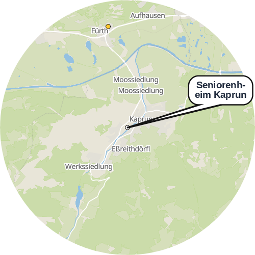 Kartenausschnitt für die Firma Seniorenheim Kaprun