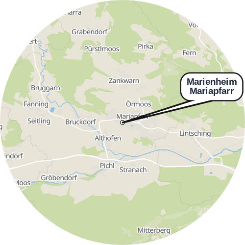 Kartenausschnitt für die Firma Marienheim Mariapfarr