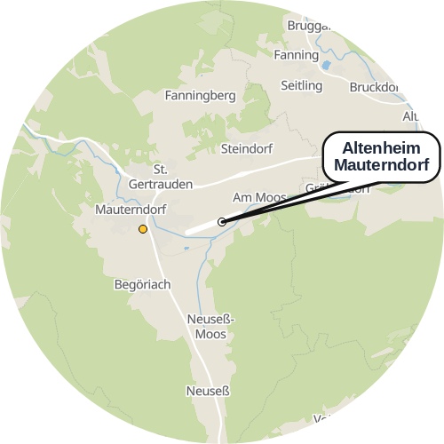 Kartenausschnitt für die Firma Altenheim Mauterndorf