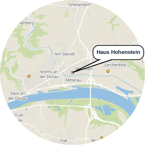 Kartenausschnitt für die Firma Haus Hohenstein