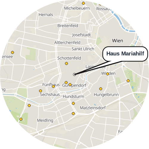 Kartenausschnitt für die Firma Haus Mariahilf