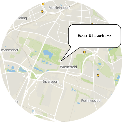 Kartenausschnitt für die Firma Haus Wienerberg