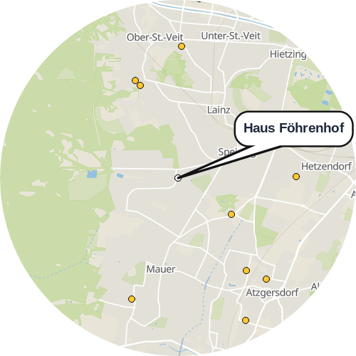 Kartenausschnitt für die Firma Haus Föhrenhof
