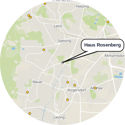 Kartenausschnitt für die Firma Haus Rosenberg
