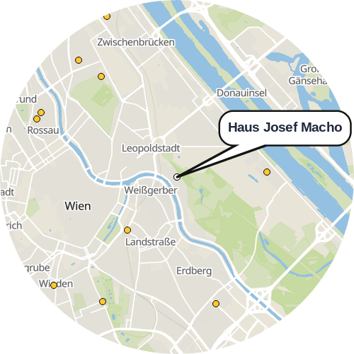 Kartenausschnitt für die Firma Haus Josef Macho