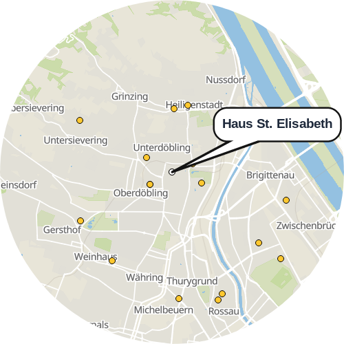 Kartenausschnitt für die Firma Haus St. Elisabeth