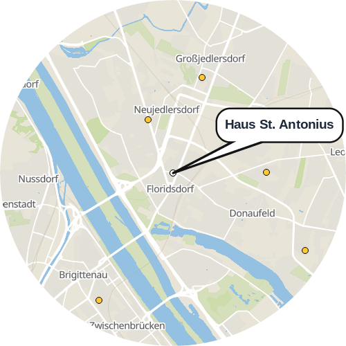 Kartenausschnitt für die Firma Haus St. Antonius
