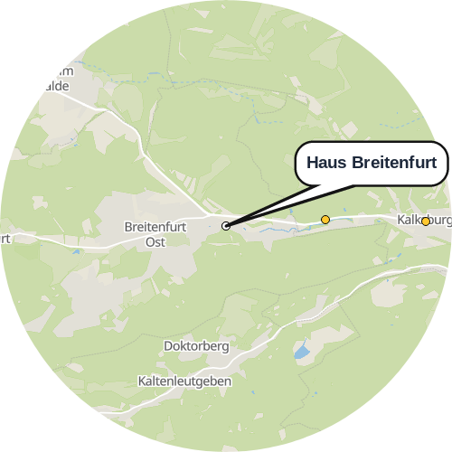 Kartenausschnitt für die Firma Haus Breitenfurt