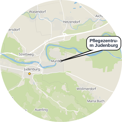 Kartenausschnitt für die Firma Pflegezentrum Judenburg