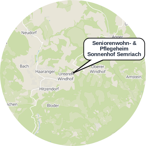 Kartenausschnitt für die Firma Seniorenwohn- & Pflegeheim Sonnenhof Semriach
