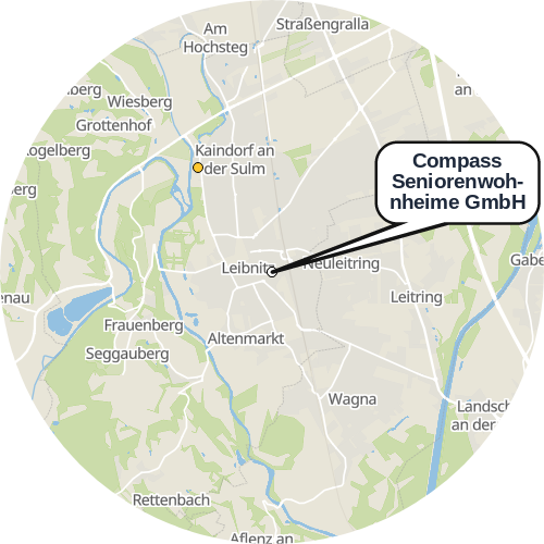 Kartenausschnitt für die Firma Compass Seniorenwohnheime GmbH