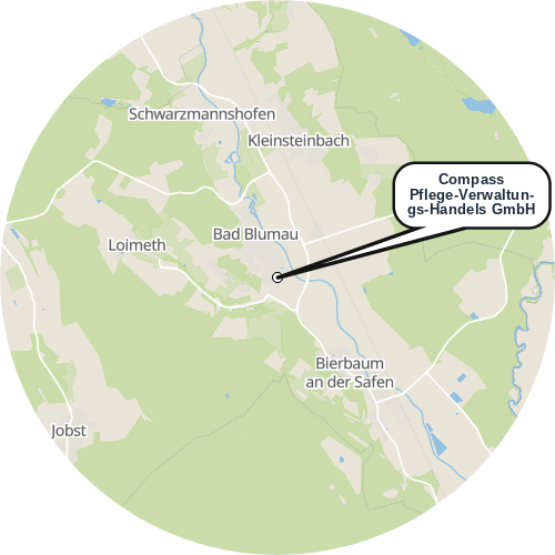 Kartenausschnitt für die Firma Compass Pflege-Verwaltungs-Handels GmbH