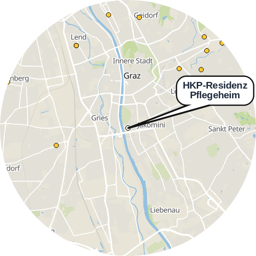 Kartenausschnitt für die Firma HKP-Residenz Pflegeheim