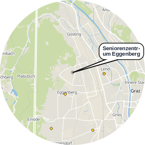 Kartenausschnitt für die Firma Seniorenzentrum Eggenberg