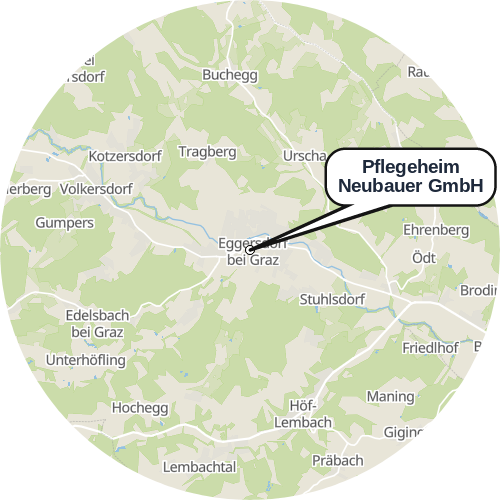 Kartenausschnitt für die Firma Pflegeheim Neubauer GmbH