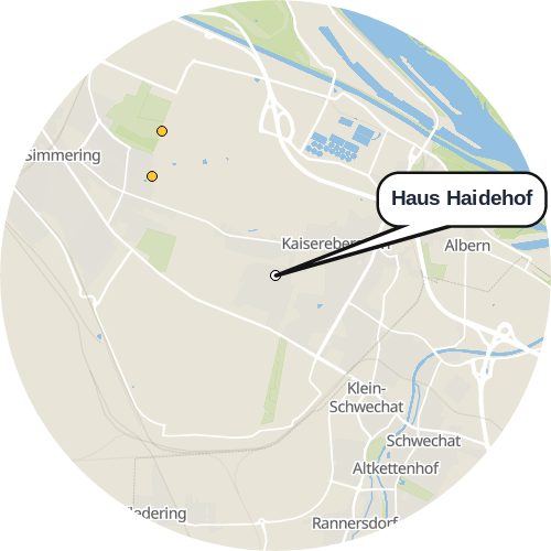 Kartenausschnitt für die Firma Haus Haidehof