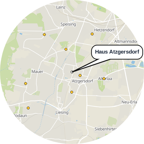Kartenausschnitt für die Firma Haus Atzgersdorf