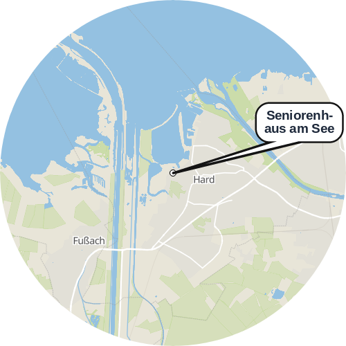 Kartenausschnitt für die Firma Seniorenhaus am See