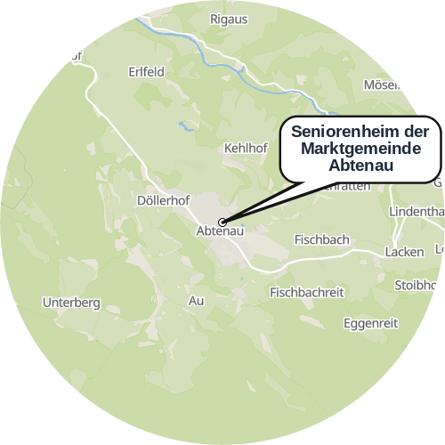 Kartenausschnitt für die Firma Seniorenheim der Marktgemeinde Abtenau