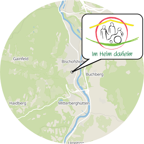 Kartenausschnitt für die Firma Seniorenheim der Stadtgemeinde Bischofshofen