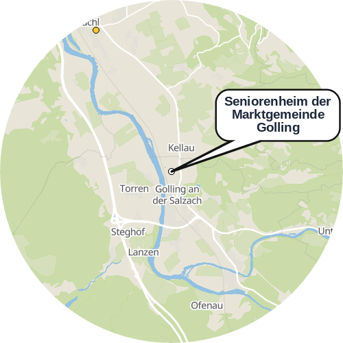 Kartenausschnitt für die Firma Seniorenheim der Marktgemeinde Golling