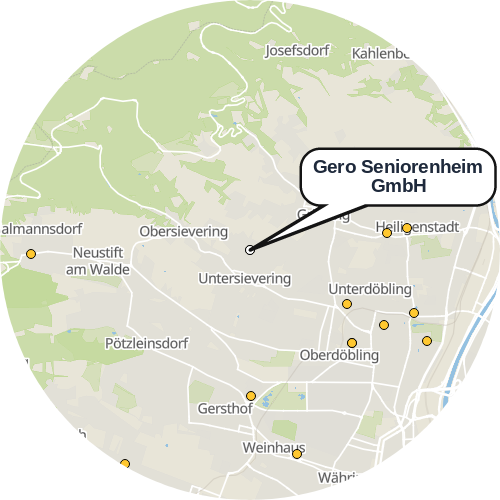 Kartenausschnitt für die Firma Gero Seniorenheim GmbH