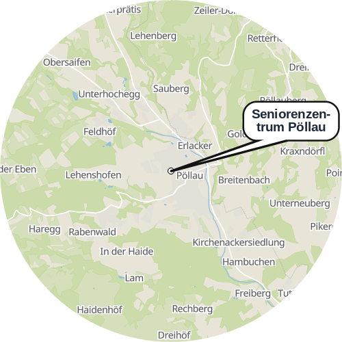 Kartenausschnitt für die Firma Seniorenzentrum Pöllau