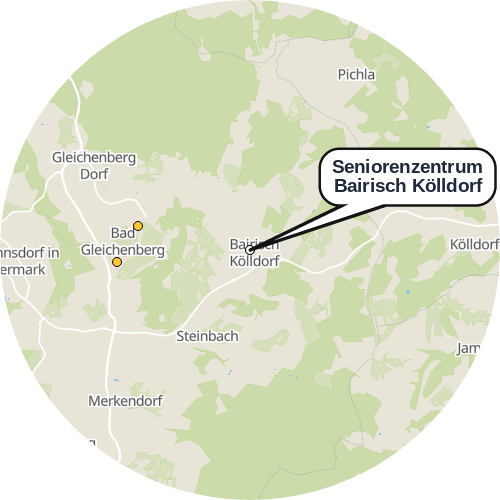 Kartenausschnitt für die Firma Seniorenzentrum Bairisch Kölldorf