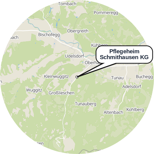 Kartenausschnitt für die Firma Pflegeheim Schmithausen KG