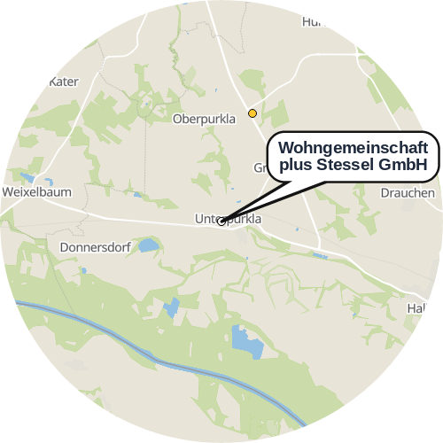 Kartenausschnitt für die Firma Wohngemeinschaft plus Stessel GmbH