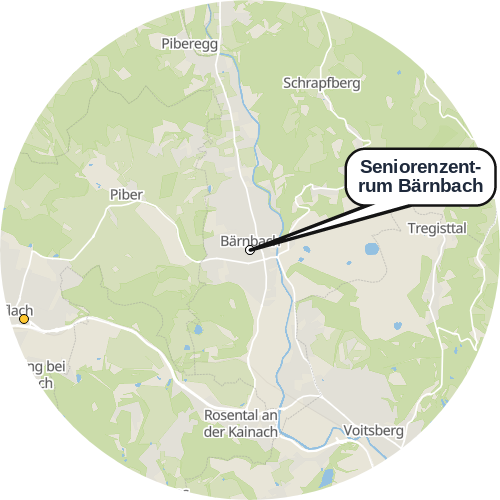Kartenausschnitt für die Firma Seniorenzentrum Bärnbach